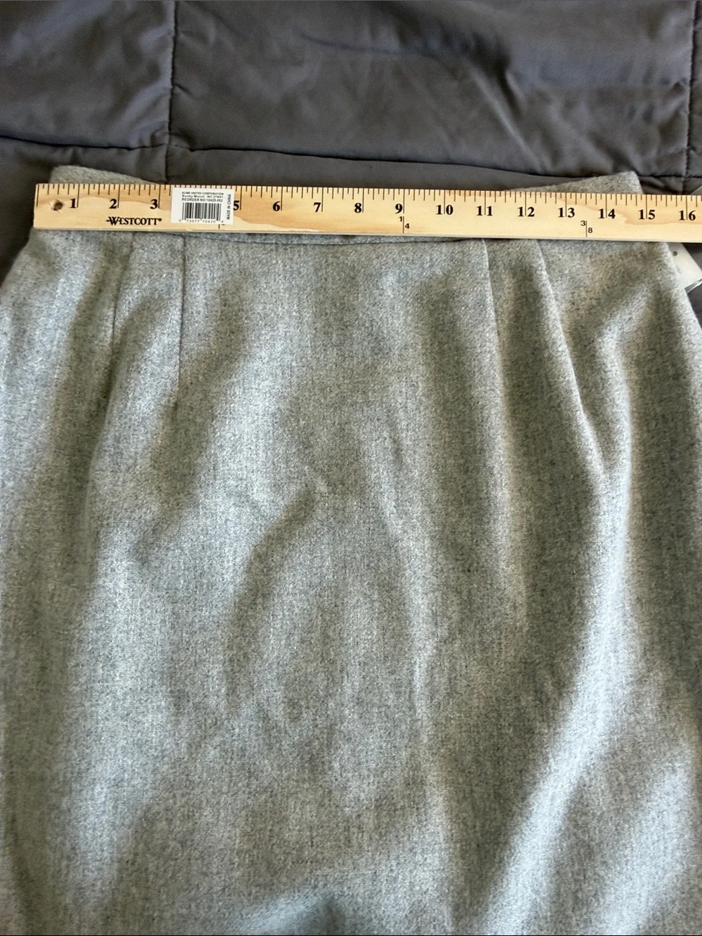 Worthington Gray Tweed Pencil Skirt women’s size 16 NWT lined